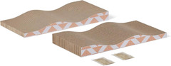 Cat Scratching Post, Cat Scratch Pad for Indoor Cats with Catnip, Single Layer