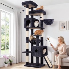 80 Inch Cat Scratch Tower and Heavy Duty Cat Tree for Large Cats
