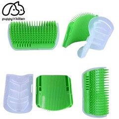 Cat Pet Self Groomer Brush Wall Corner Grooming Massage Comb Toy & Catnip