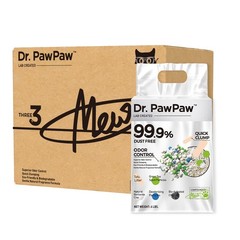 Dr. PawPaw Tofu Cat Litter, Green Tea Scent, 18 LB (3 x 6 LBS Bags)