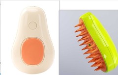 Electric Steam Cat Grooming Brush USB Self Cleaning Pet Hair Remover Massage Com