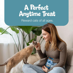 Blue Buffalo Bursts Crunchy & Creamy Cat Treats, Great for Training, Savory Seaf