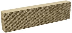 WARE Single Wide Corrugated Replacement Scratcher Pads for Cats Single, Brown