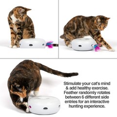 PetFusion Ambush Interactive Cat Toys for Full Unit (1-pack), Pearl
