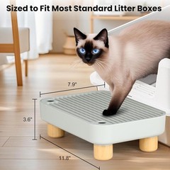 Durable Litter Box Step with Mesh Catcher – Perfect for Small & Elderly Cats