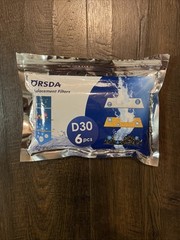 Orsda D30 Replacement Carbon Resin Automatic Pet Cat Water Fountain Filters 6Pcs