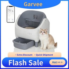 Multiple Cats Use Automatic Litter Box, Grey Self Cleaning Litter Box Open Top E