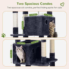 Giant Cat Tree, 83 Inch Cat Tree for Indoor Cats Large Adult, XXL Cat Tower with