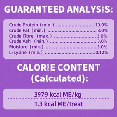 Just Try 13.4 OZ Lysine Cat Treats Natural Salmon Flavor Healthy Cat Training