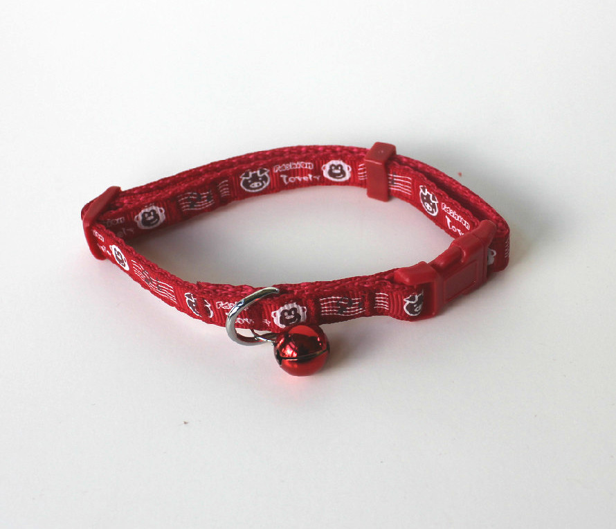 USA SELLER Cat Dog Puppy Nylon Monkey & Pig Collar Bell Small Pet Neck 7″ – 11″