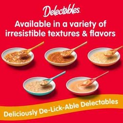 Hartz Delectables Bisque Lickable Wet Cat Treats Variety Pack, 30 Count 2 Pack