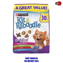 Purina Kit & Kaboodle Original, Indoor Dry Cat Food, Chicken, Liver, Turkey, Oce
