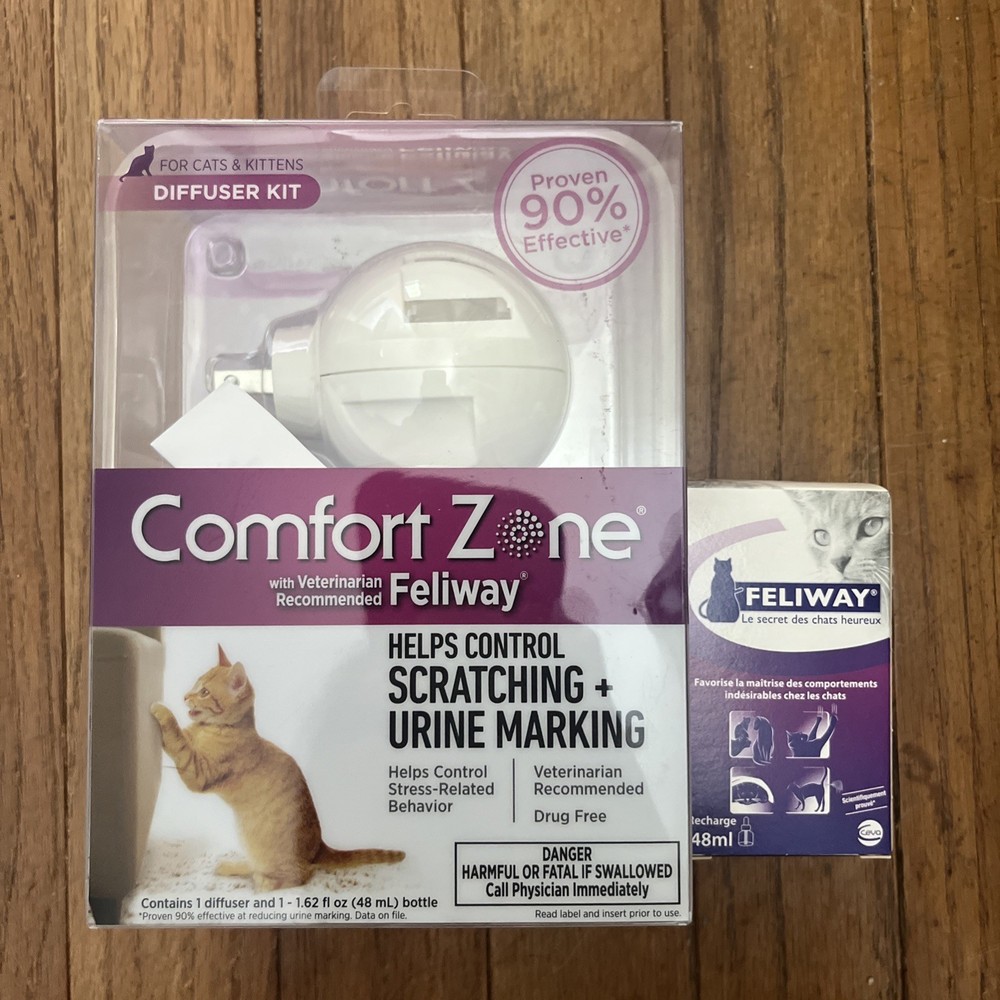 Comfort Zone Feliway Cat Pheromone Diffuser Plug-In Unit with One Refill