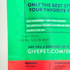 GIVEPET (3 PACK) Naughty Or Mice Salmon Premium Cat Treats 1 oz BB 08/27