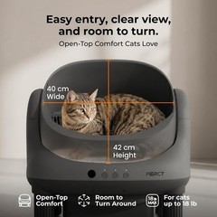 Smart Automatic Self-Cleaning Cat Litter Box Open Top Odor Control For Large