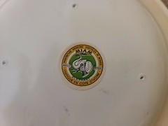 NEW Pair of Enameled Metal Cat Food – Water Dishes – Paris France Cote D’Ivoire