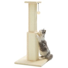 PAWZ Road 32″ Large Ultimate Cat Scratching Post with Woven Sisal Base Ball Toys