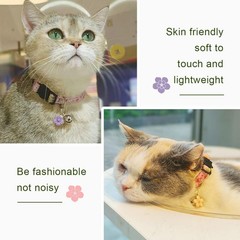 Cute & Comfortable 4-Pack Cat Collars – Breakaway Safety Buckle Included