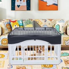 Dog Playpen Mesh Top Cover,[Play Pen Not Included] Fits 36″ Inch Pet Playpen …