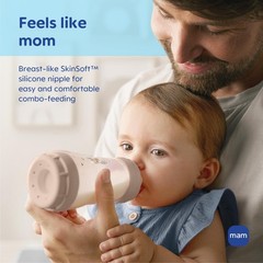 4 Pack Baby Bottle Anti-Colic Nipples Fast Flow 4+ Months – BPA Free Silicone…