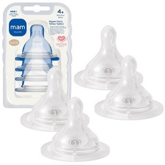 4 Pack Baby Bottle Anti-Colic Nipples Fast Flow 4+ Months – BPA Free Silicone…