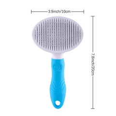 Self Cleaning Slicker Brush – Cat Skin-Friendly Deshedding Blue