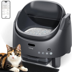 Automatic Litter Box Self Cleaning, Open-Top Smart Cat Litter Box with App Cont