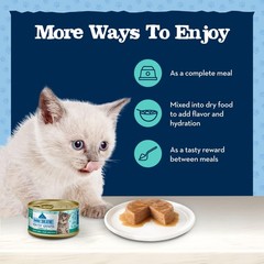 Blue Buffalo Baby Natural Kitten Wet Cat Food Paté 3 Ounce (Pack of 6)