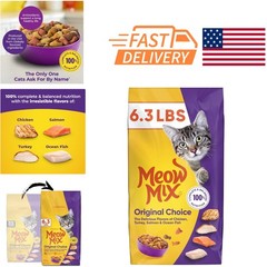 Veterinary Diet Dry Cat Food 6.3 Pound Bag Complete Nutrition for All Breeds