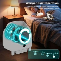 Self-Cleaning Open-Top Large Cat Litter Box for Multi-Cat & Senior Cats Home