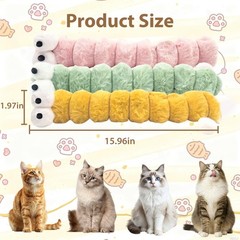 KIROYAL Cat Toys Pillows 3 Pack, Large 15.96” Kicker Large, Solid color