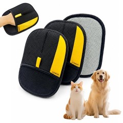CAIBAO Electrostatic Pet Hair Removal Gloves: Quick Wiping – 2pcs-Black