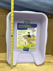 KittyGoHere Senior Cat Litter Box 20x15x5 Inch (Pack of 1)