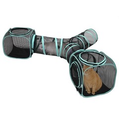 Outdoor Cat Enclosure Catio with Mesh Walls, Zip Door, Fits Multiple Cats