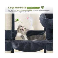 Globlazer Extra Large Platform Cat Tree, 65in Sturdy Cat Scratching Tree for …