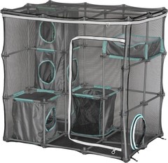 Outdoor Cat Catio Mesh Playset Kit Multi-Level Enclosed Pet Furniture