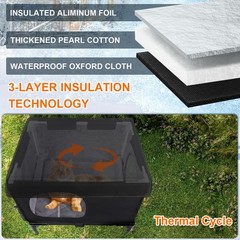 Outdoor Cat House Weatherproof Insulated Feral Cats Cozy Cushion Elevated Shelte