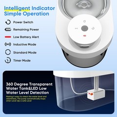 Wireless Cat Water Fountain Battery Operated, Cormix 135oz/4L Pet Water Fount…