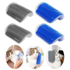 2× Cat Grooming Brush Comfortable Cat Massage Comb Wall Corner Soft Brush Large