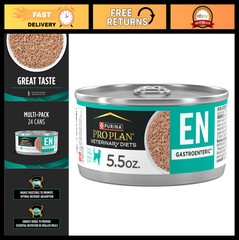 Gastroenteric Wet Cat Food – 24 Pack of 5.5 oz Cans – Veterinary Diets Formula