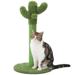 Made4Pets Cat Scratching Post, 25.6″ Cactus Medium – 25.6″, Green
