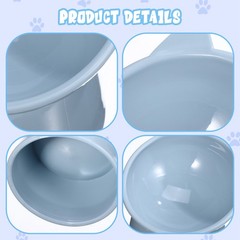 3Pcs Reusable Raised Cat Food Bowls Ergonomic Tilted Design for Cats