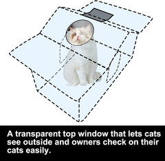 Outdoor Cat House – Weatherproof Large Cat Shelter for outside with Roof Window-