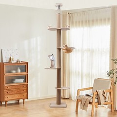 Cat Tree 104″ Cat Climbing Tower for Indoor w/Natural Sisal Rope Scratching Post
