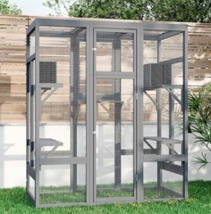 New 70 Inch Catio Outdoor Cat Enclosure, Large Cat House for Outdoor Cats