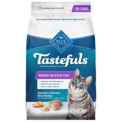 Blue Buffalo Tastefuls Real Chicken Dry Cat Food 15 lb Active Lifestyle