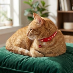3 Pack Glow in The Dark Polypropylene Cat Collars with Bell, Red Black Blue
