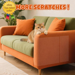 17Pack- anti Cat Scratch Furniture Protector, Clear Couch Protector from Cat Cla