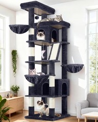 Globlazer 80in Cat Tree Tower XXL Corner Condo Scratching Posts