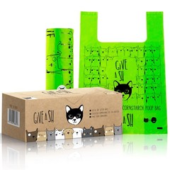 Compostable Dog Waste Bags 30 Count | Extra Large Cat Litter Bags